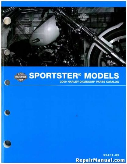 Official 2009 Harley Davidson Sportster XL Parts Manual