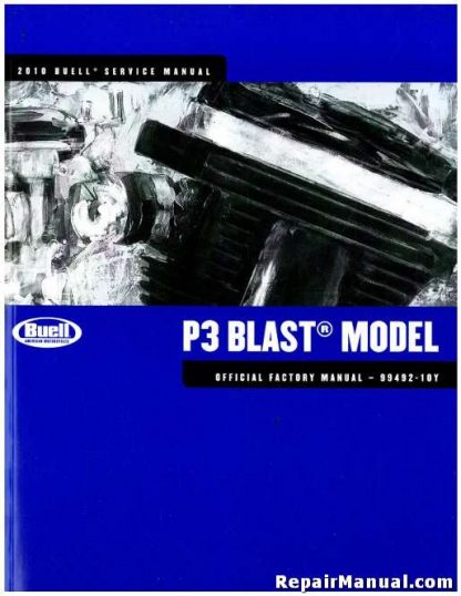 Official 2010 Buell P3 Blast Factory Service Manual