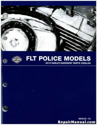 Official 2010 Harley Davidson Police Parts Manual