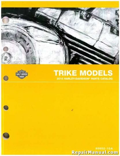 Official 2010 Harley Davidson Trike Parts Manual