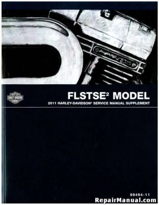 Official 2011 Harley Davidson FLSTSE Service Manual Supplement