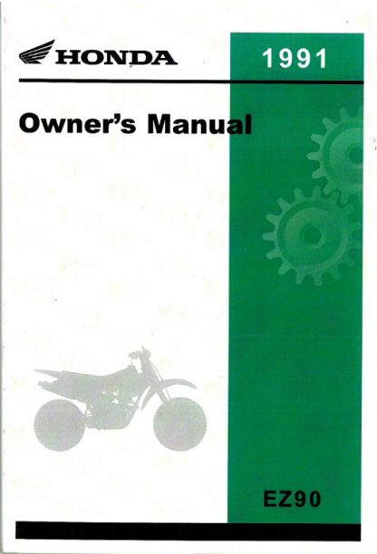 Official Honda 1991 EZ90 Factory Owners Manual