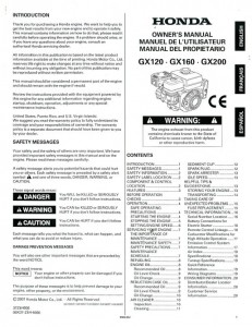 Honda gx200 manual