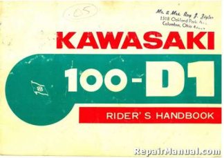 1966 Kawasaki 100-D1 Owners Manual